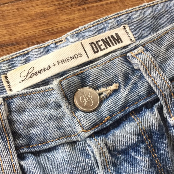 Lovers + Friends Button Fly Light Wash Jeans 26 - Picture 3 of 11